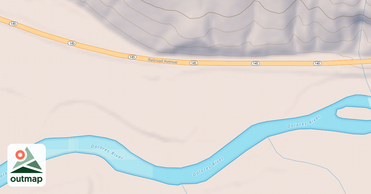 Map of DOLORES RIVER DAY USE