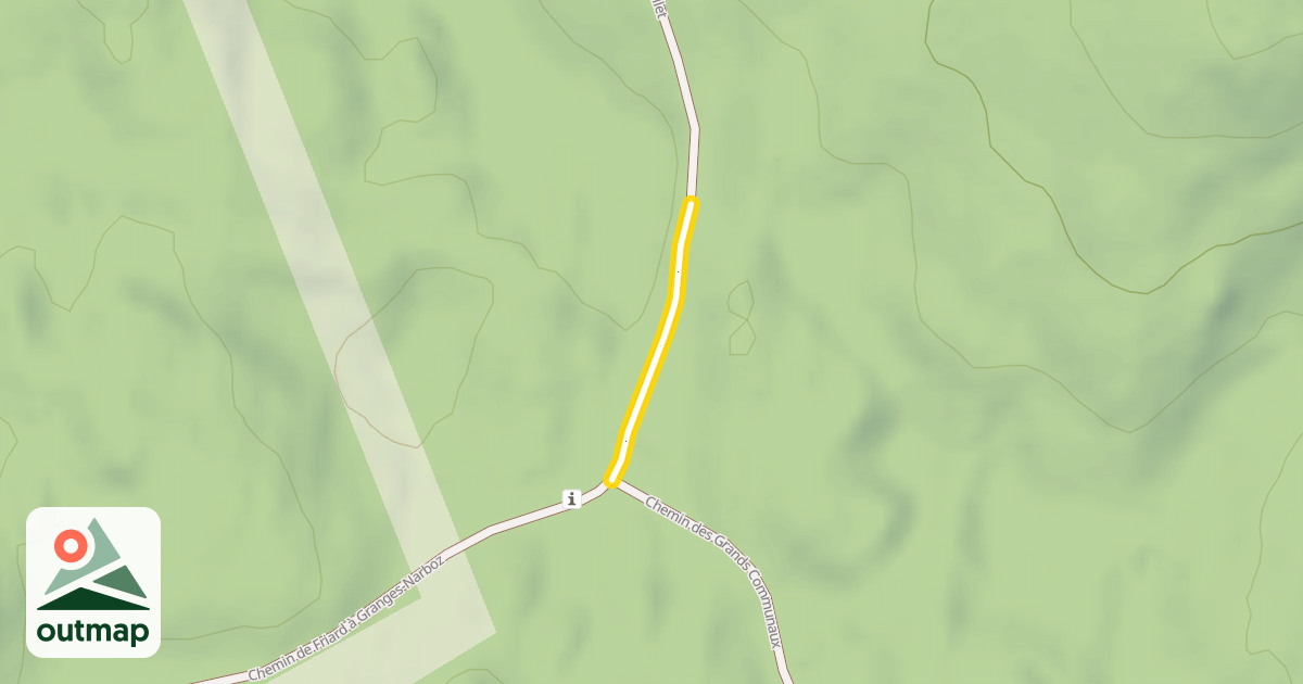 Map of Chemin de Friard à Granges-Narboz