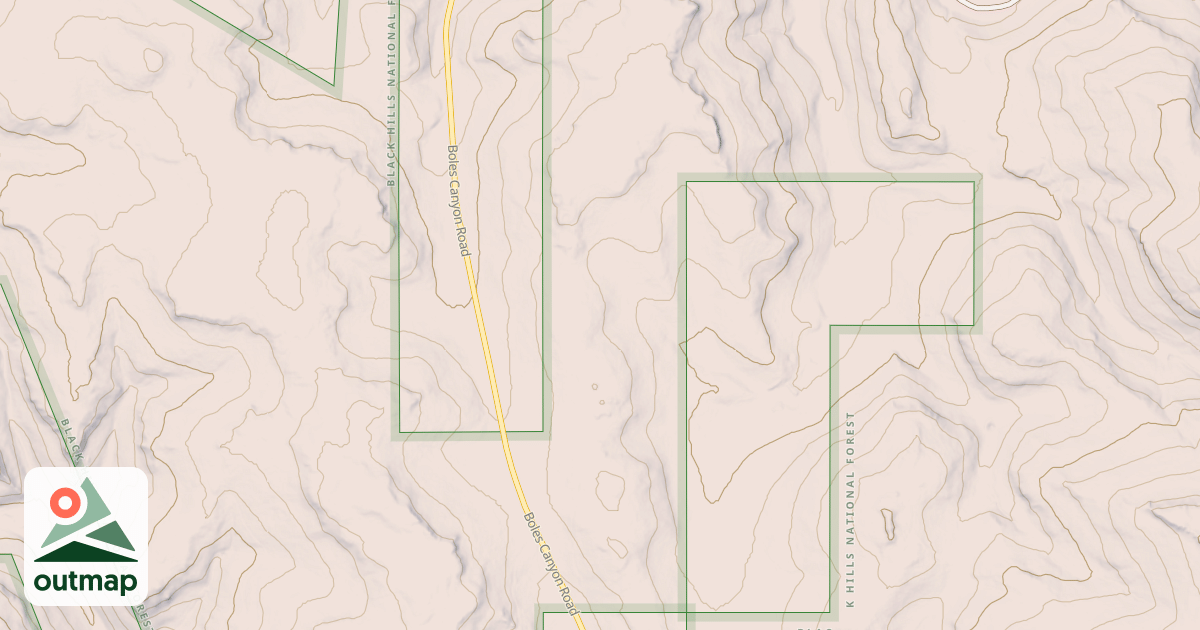 Map of BOLES CANYON BR 6A