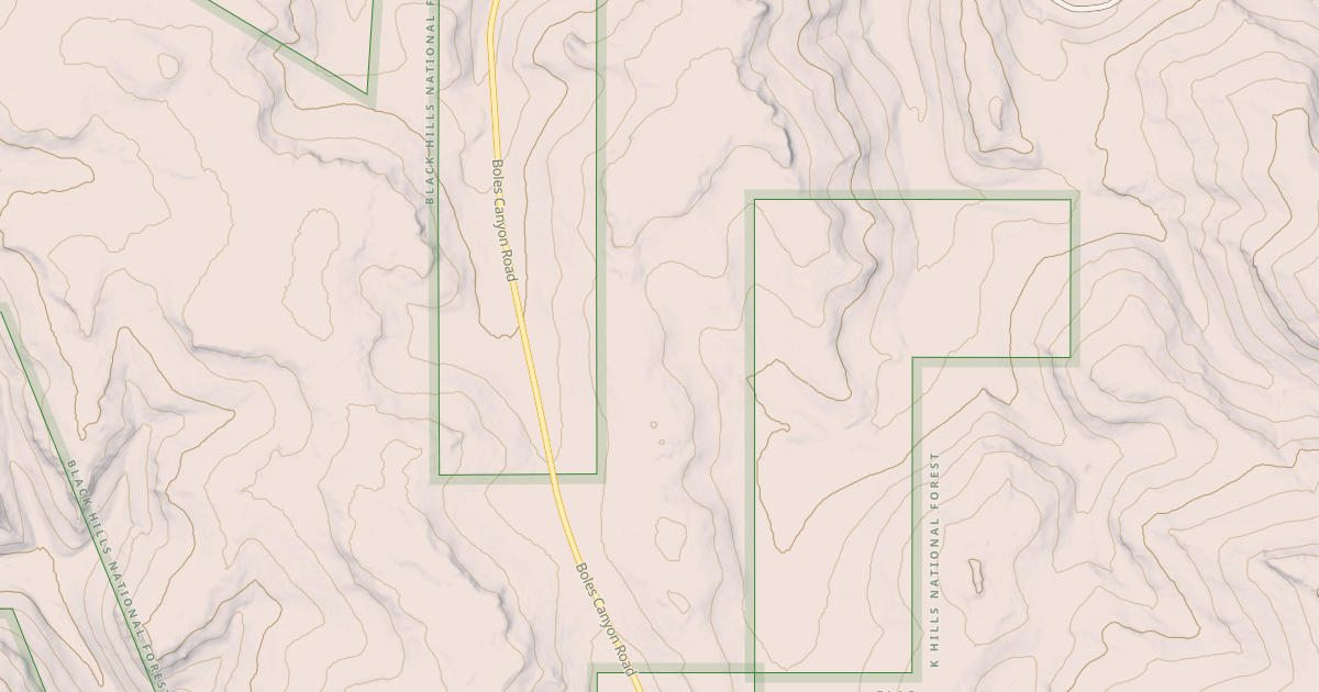 Map preview of BOLES CANYON BR 6A