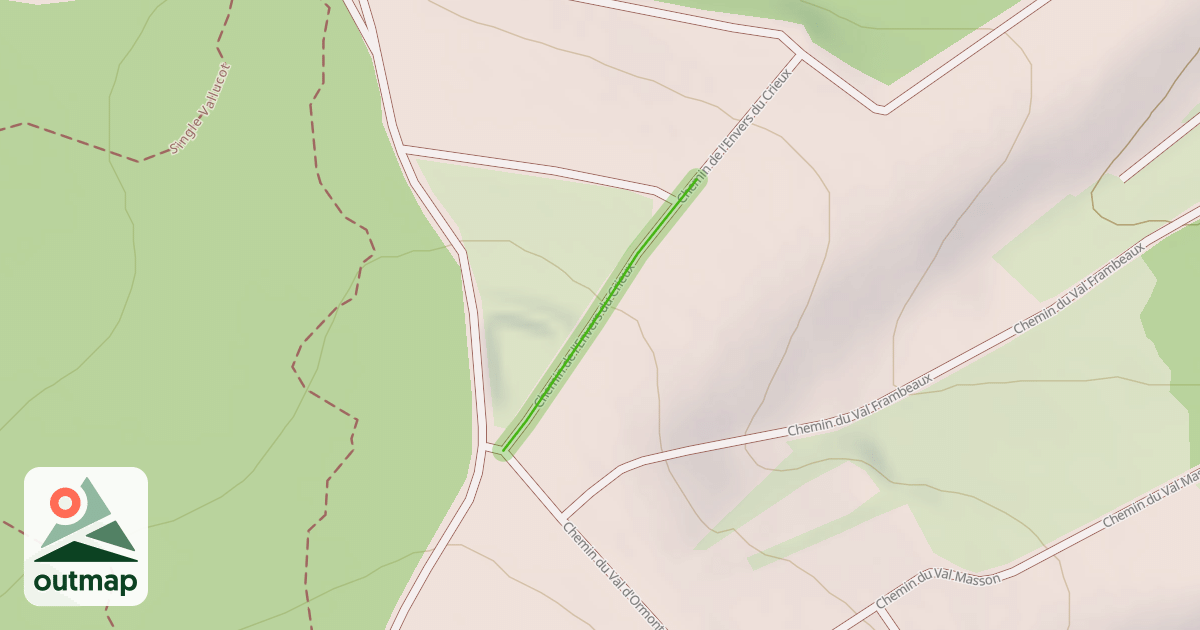 Map of Chemin de l'Envers du Crieux