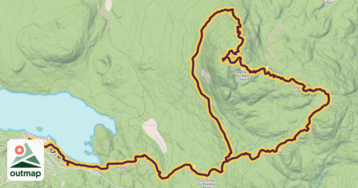Map of Mont Chauve Trail