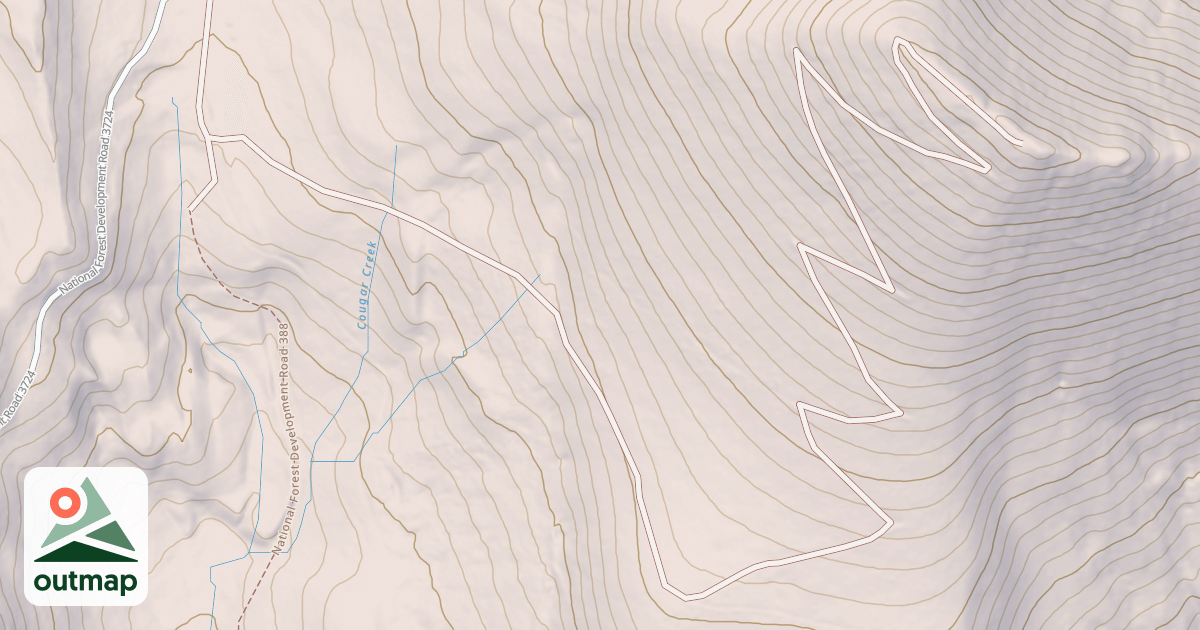 Map of COUGAR PEAK
