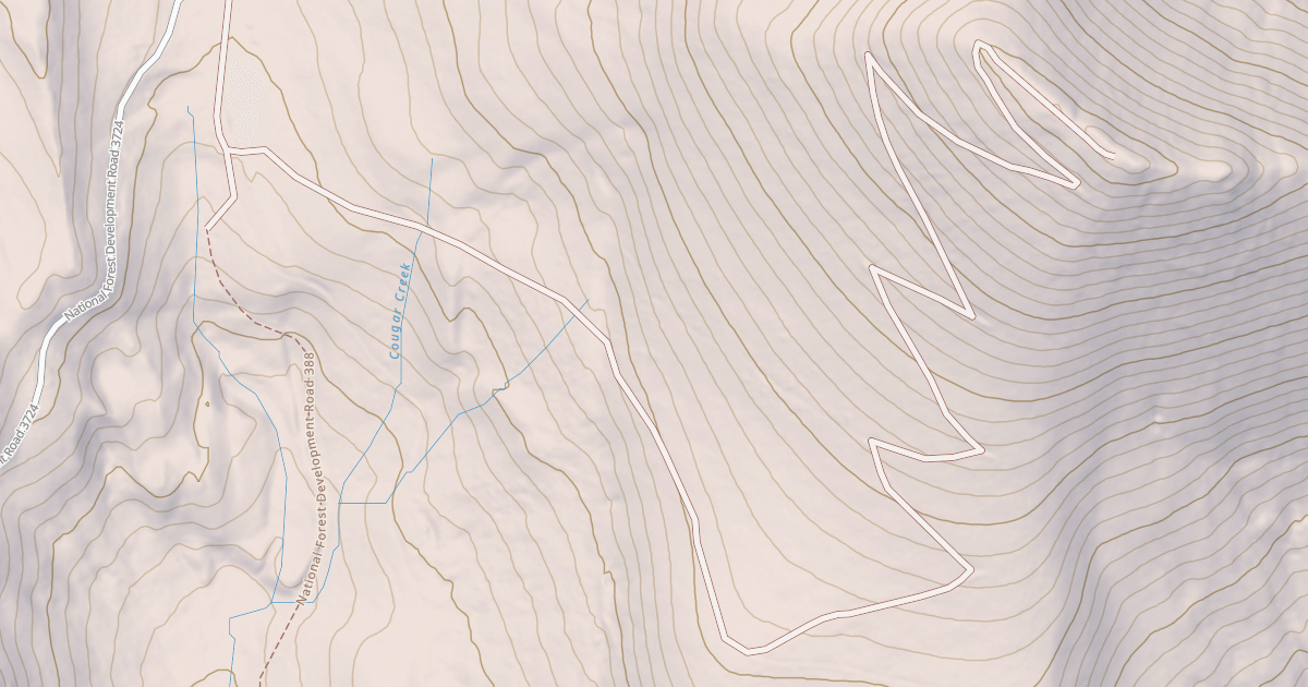 Map preview of COUGAR PEAK