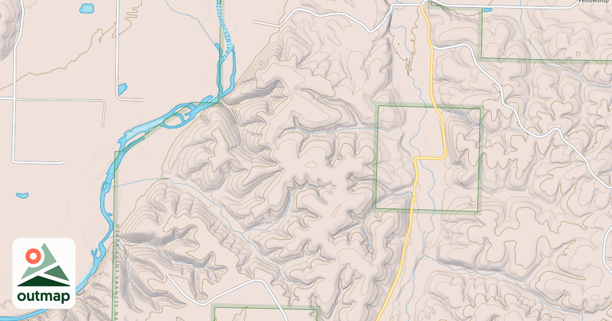 Map of USFS Motor Vehicle Use Map Roads {F3D49560-98ED-4257-B30A-525B529B55B6}