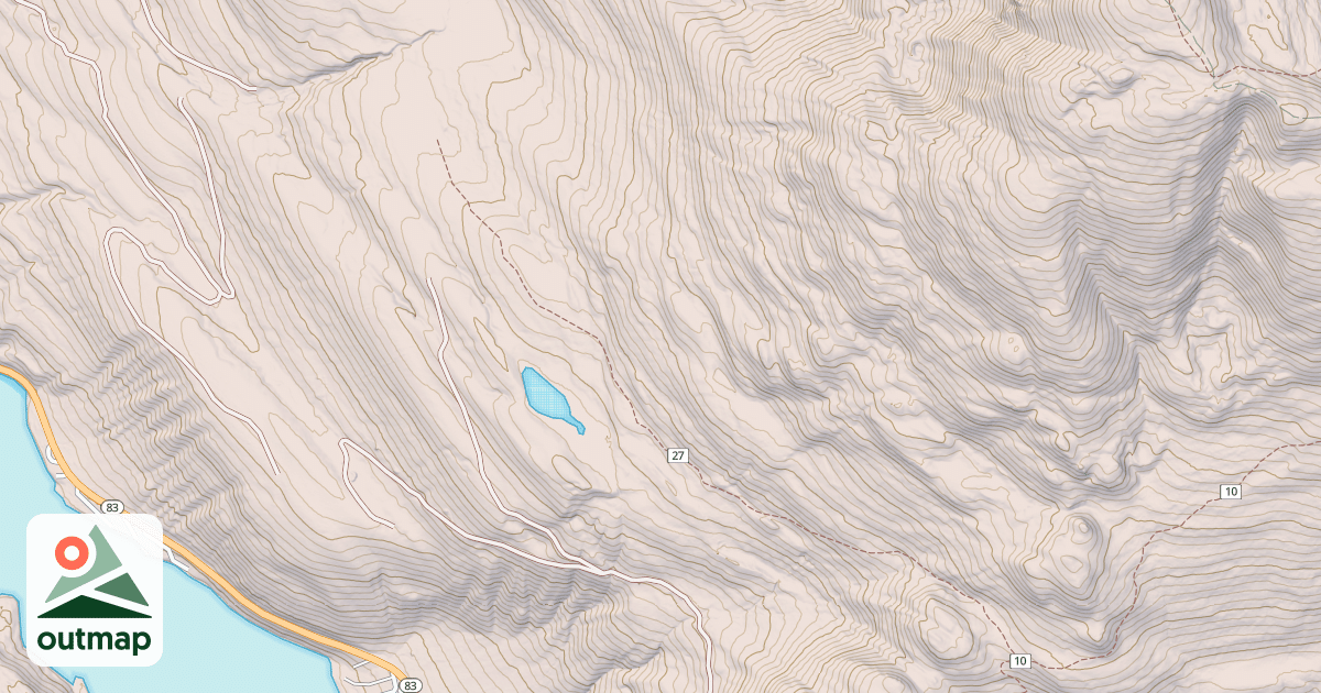 Map of Sixmile Sidehill