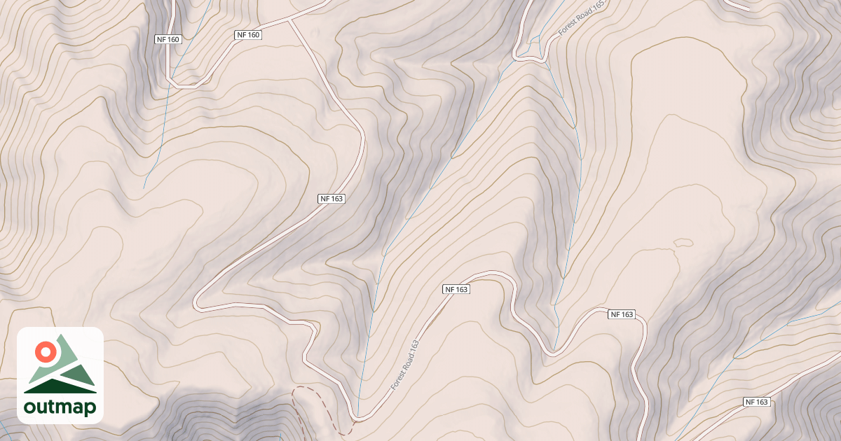 Map of PINKHAM BUTTE / BRACKEN RIDGE