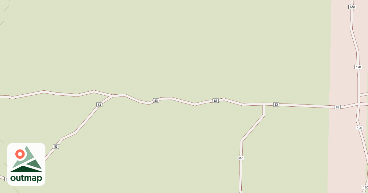 Map of Millican Plateau Tr 83