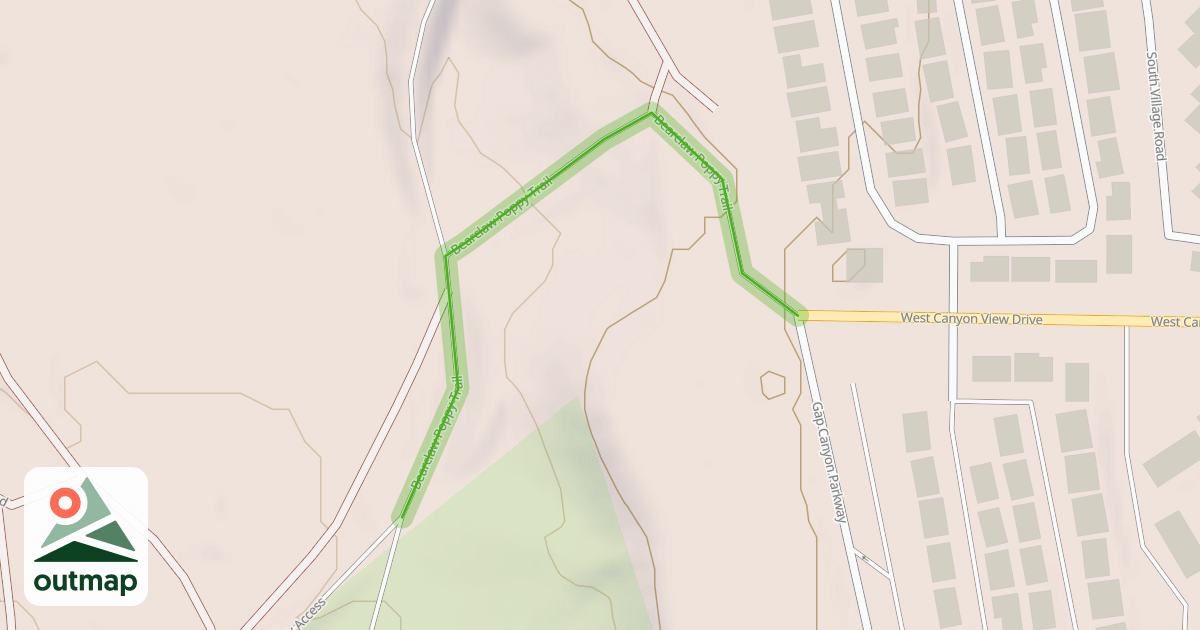 Map of Bearclaw Poppy Trail