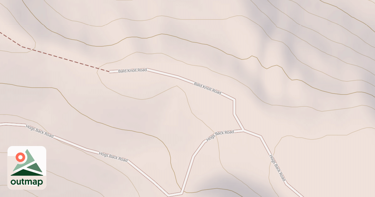 Map of BALD KNOLL