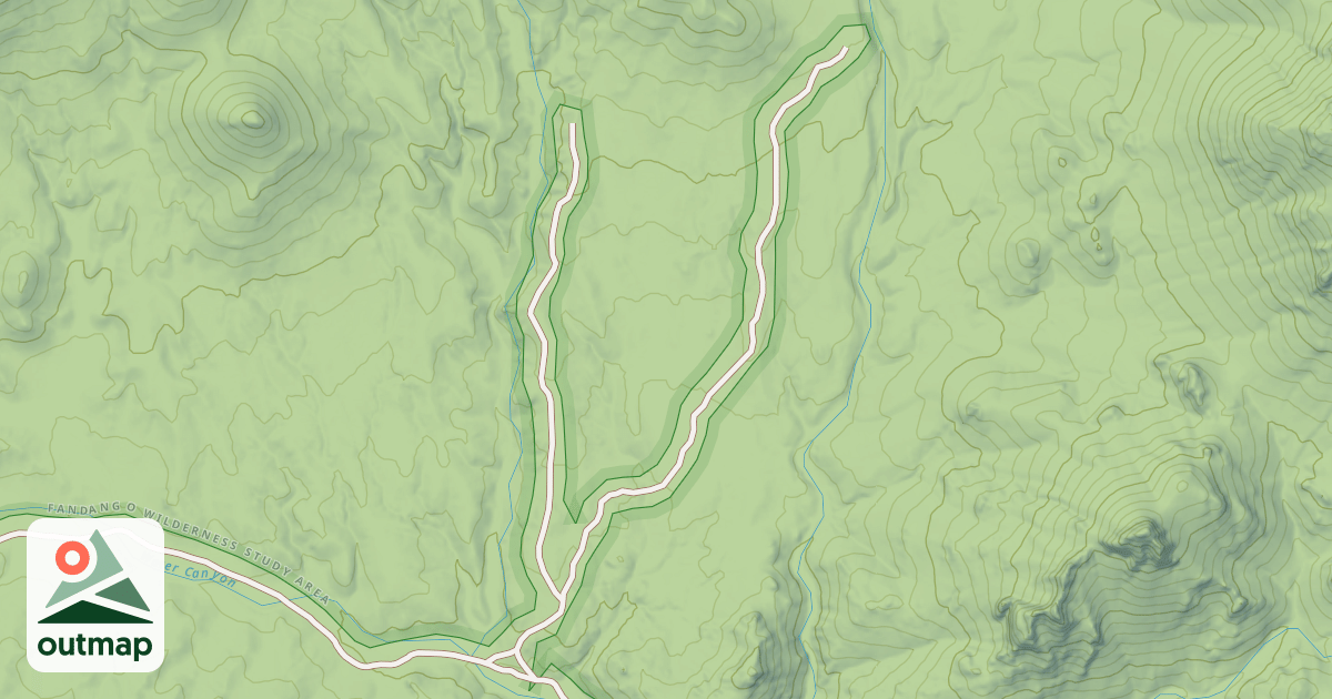 Map of FOURMILE SPUR A