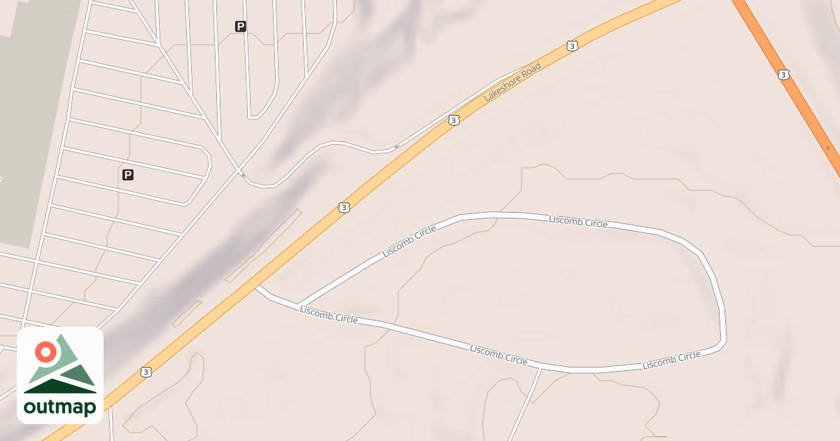 Map of Lake Shore Rd