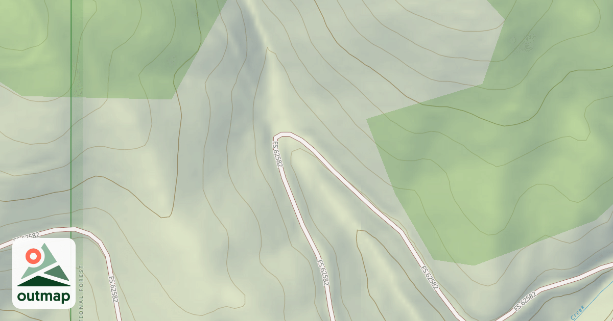Map of (FDR) NORTH FORK RYE CREEK