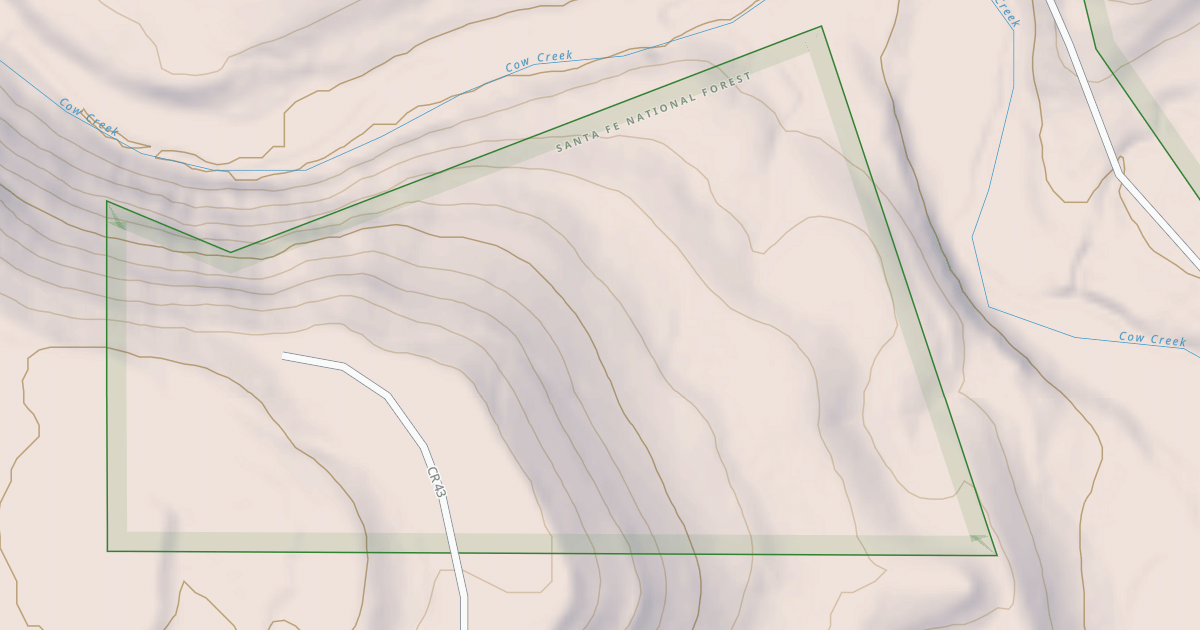 Map preview of USFS National Forest System Roads {01A313AD-AA26-43C0-8348-C2D4B9D5077C}