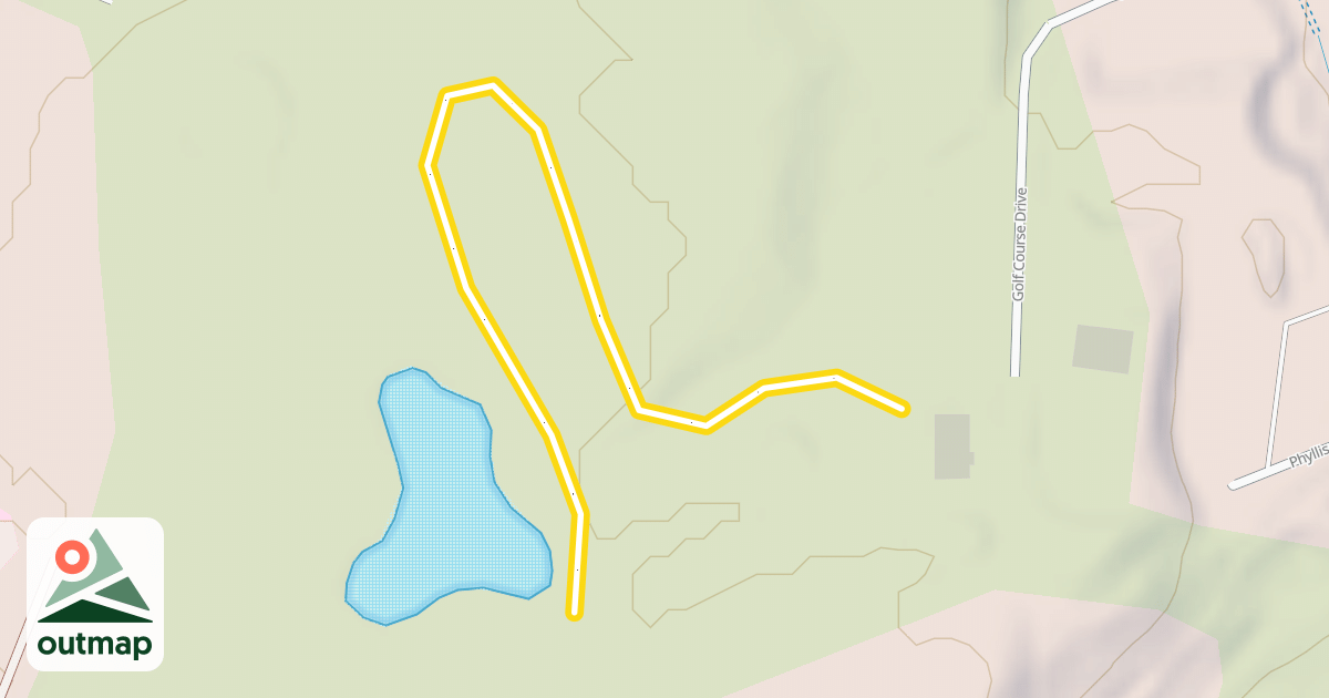 Map of Lander Golf Course Nordic Trails