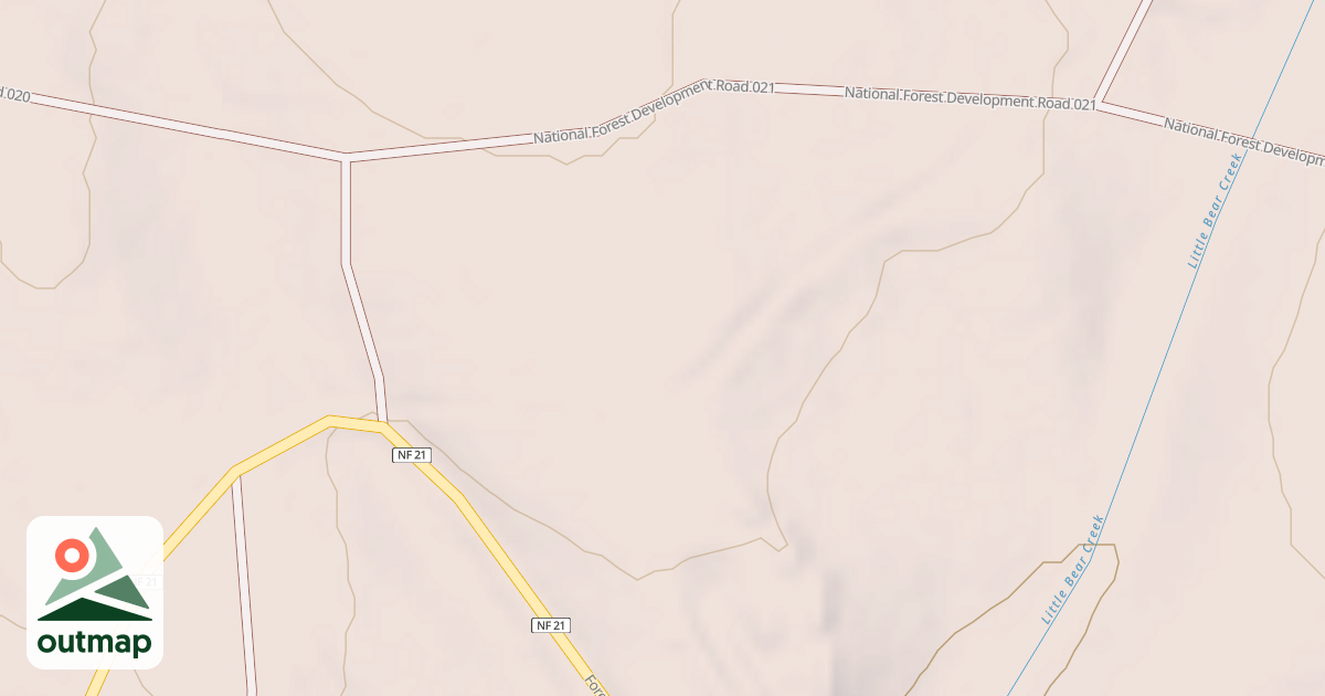 Map of USFS National Forest System Roads {84143AB7-784F-4D8D-B41C-F92E0390C3C6}