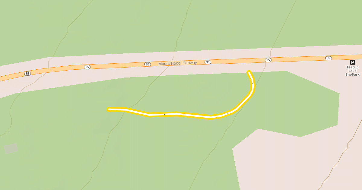 Map preview of Snow Park Access Trail
