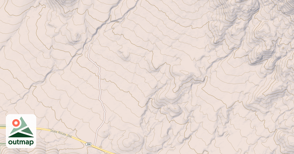Map of PITCHFORK RIDGE