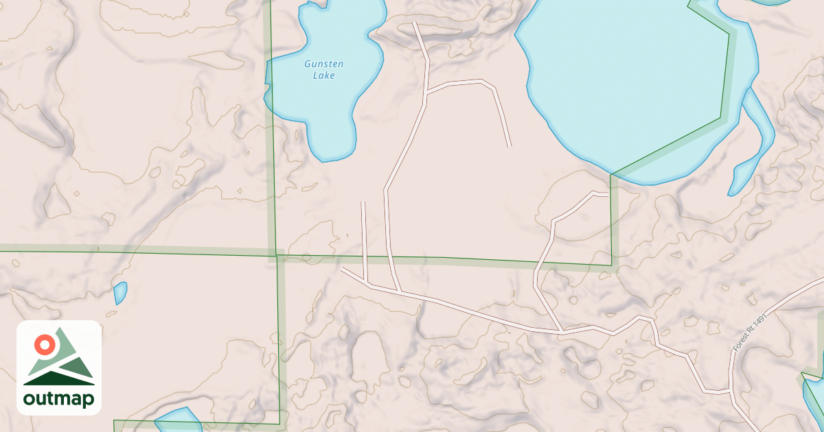 Map of GUNSTEN LAKE