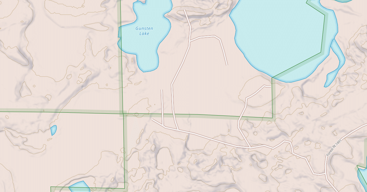 Map preview of GUNSTEN LAKE
