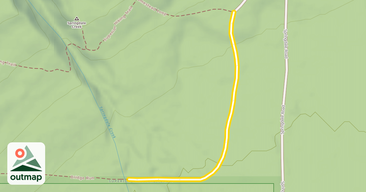 Map of Bridge Run