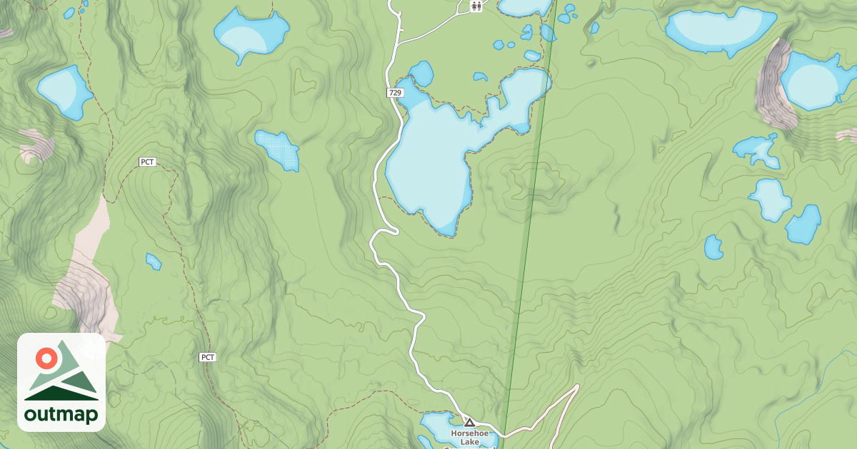 Map of SKYLINE RD/OLALLIE LAKE N.S.A.