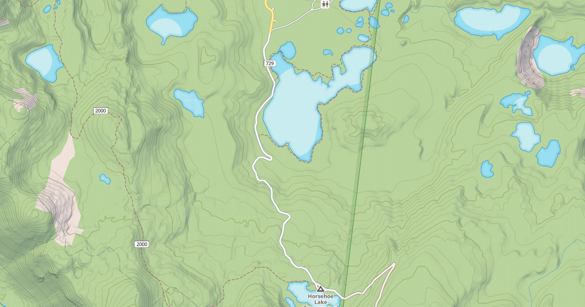 Map preview of SKYLINE RD/OLALLIE LAKE N.S.A.