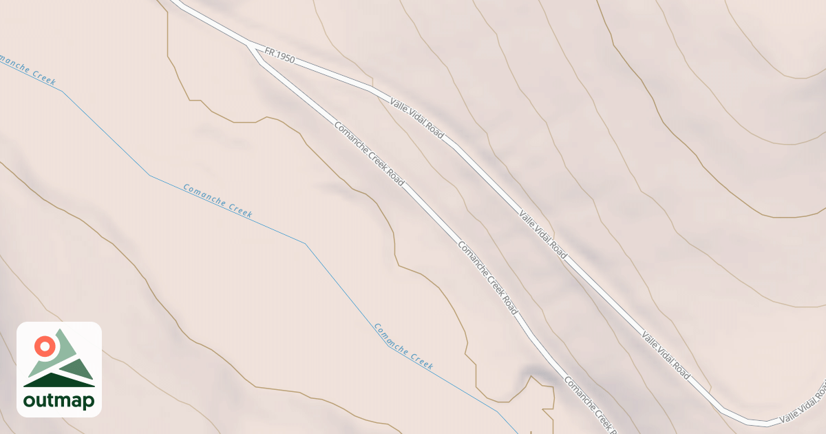 Map of COMANCHE CREEK