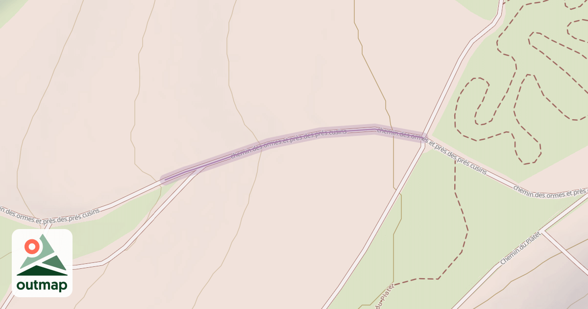 Map of chemin des ormes et près des prés cusins