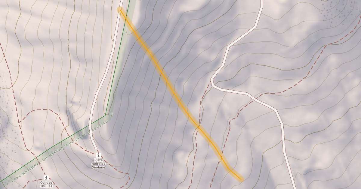 Map preview of Séolane Hors Piste