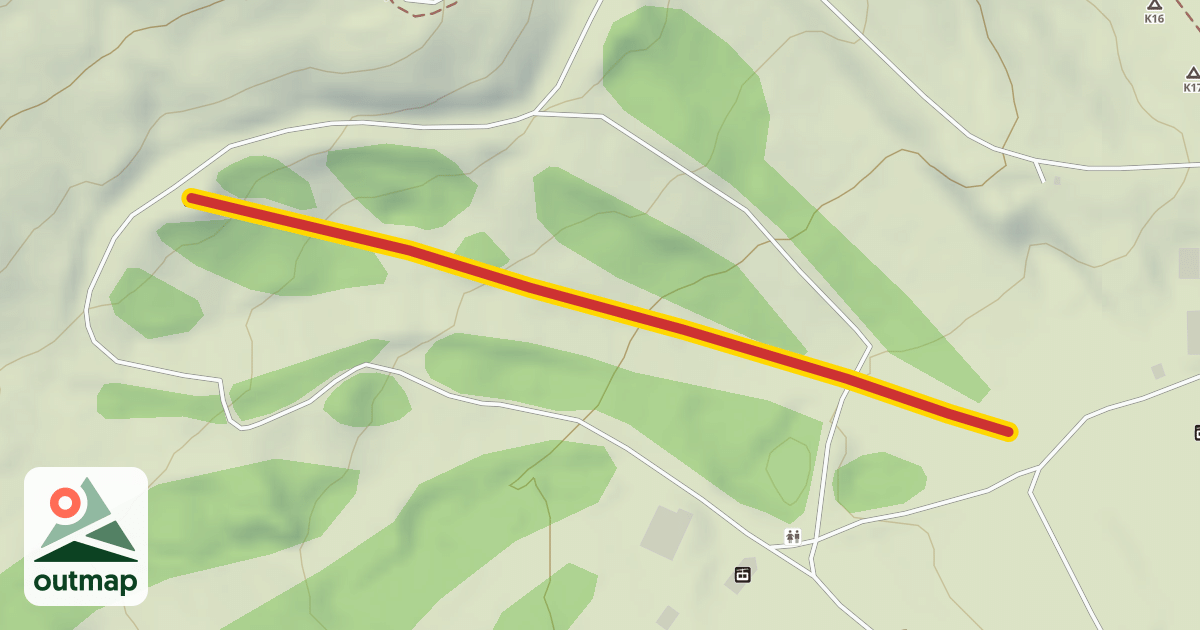 Map of Penny Pitou Silver Medal Quad