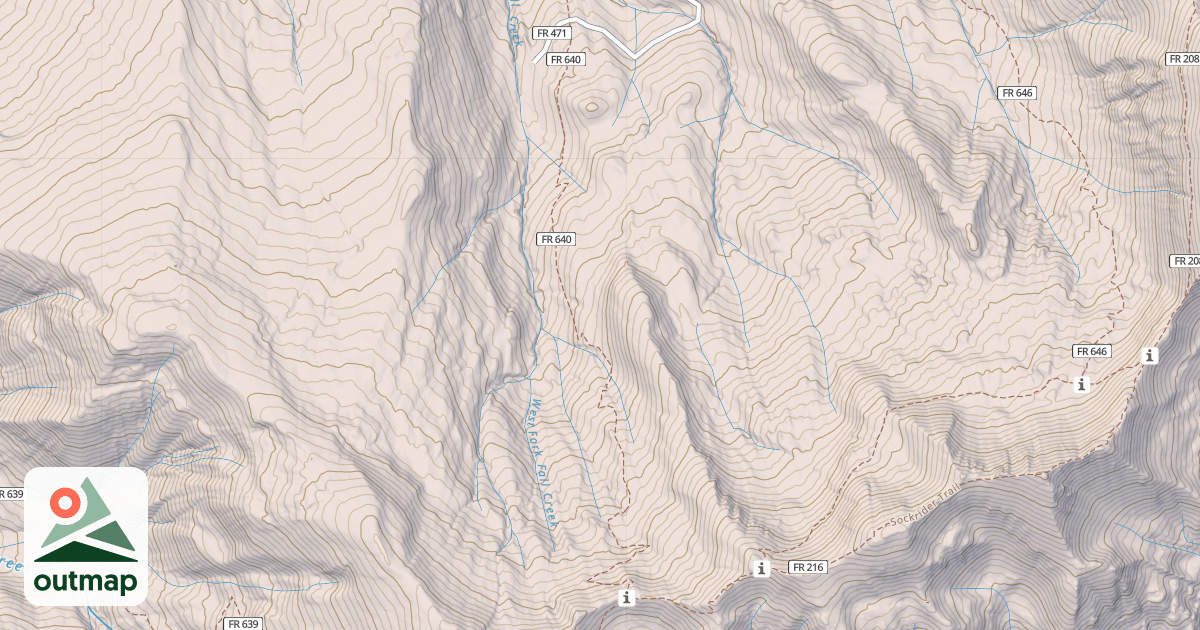 Map of West Fall Creek