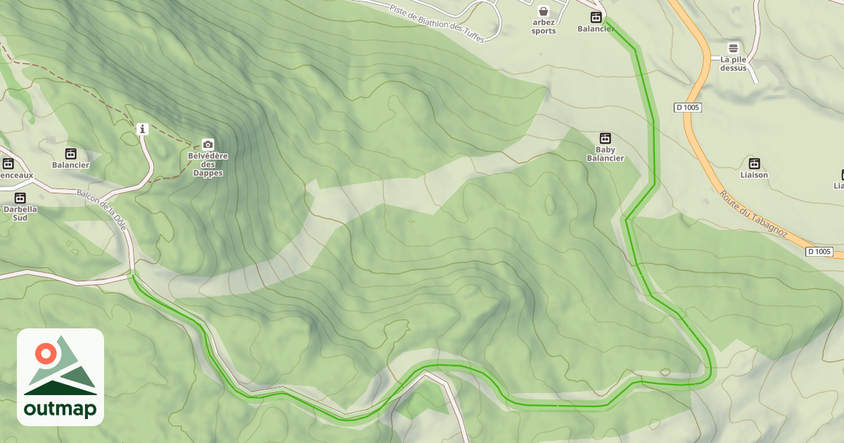 Map of Balcon de la Dôle