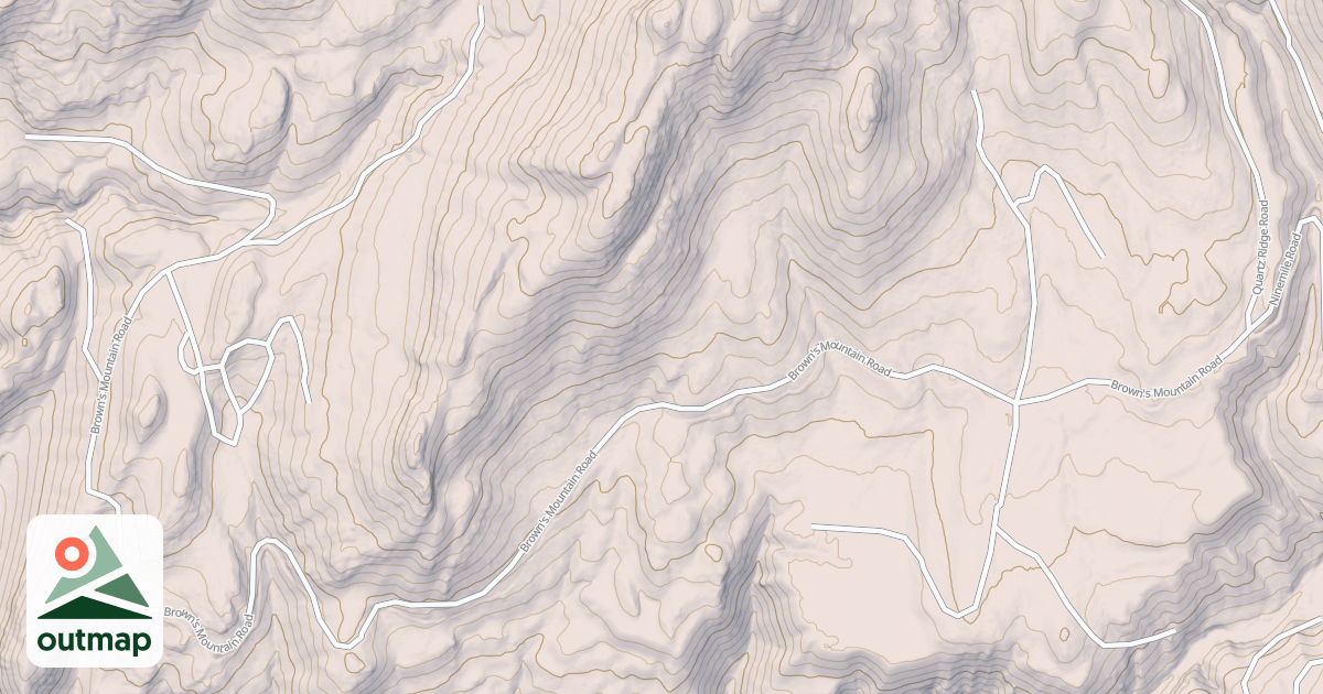 Map of BROWN MTN