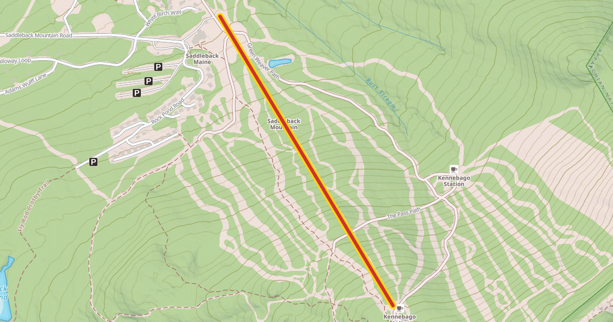 Map preview of Rangeley Express