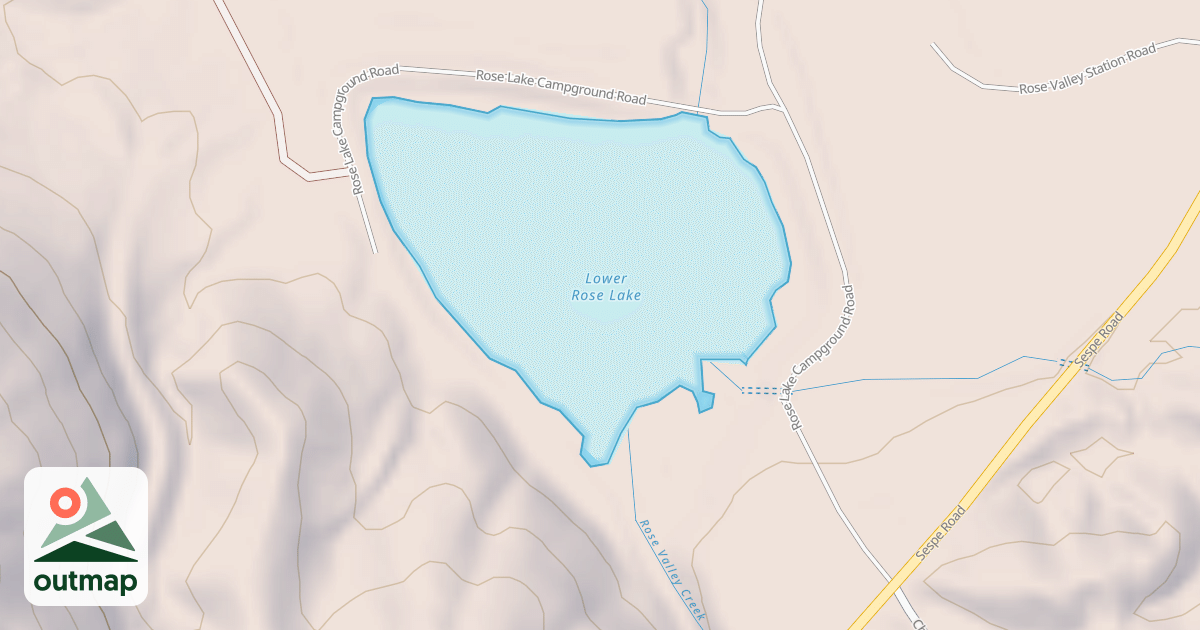 Map of ROSE LAKE CG.
