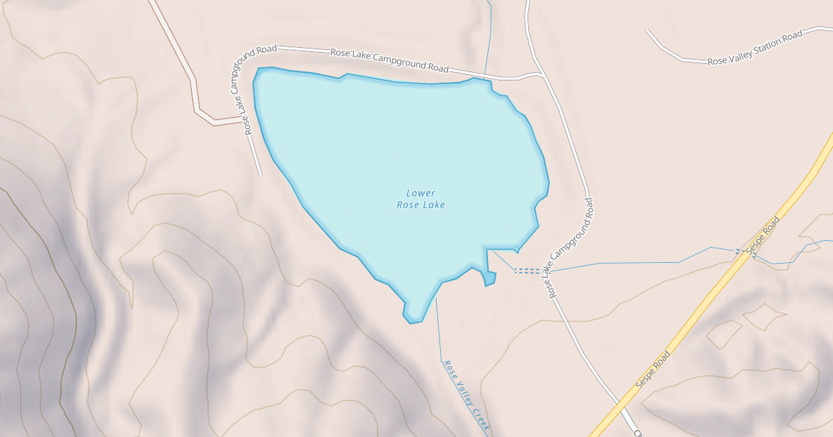Map preview of ROSE LAKE CG.