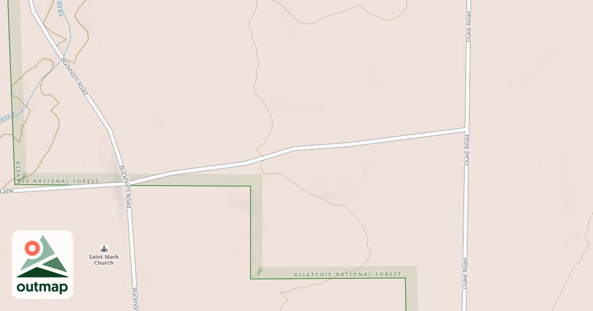 Map of ROCKY BRANCH