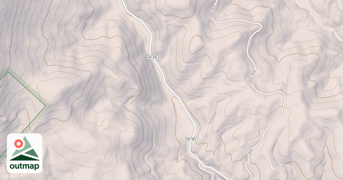Map of CHINA FORK-WEST FORK