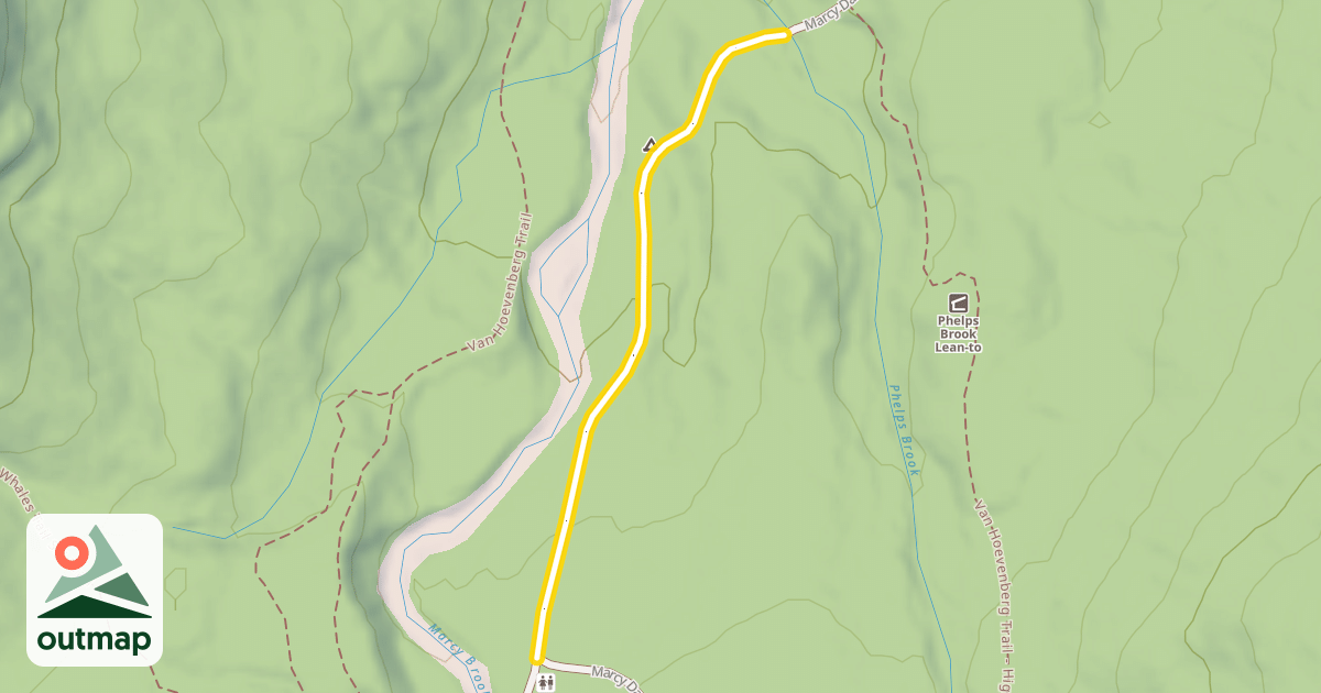 Map of Marcy Dam Truck Trail