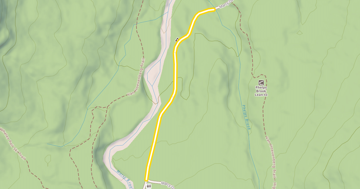 Map preview of Marcy Dam Truck Trail