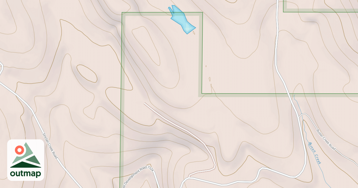 Map of BURTON CREEK