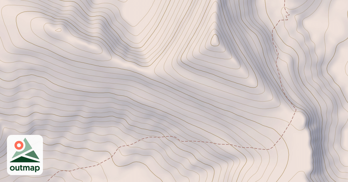 Map of East Fork Kennally Creek