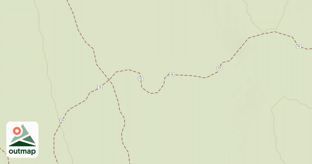 Map of Cline Buttes Tr 15