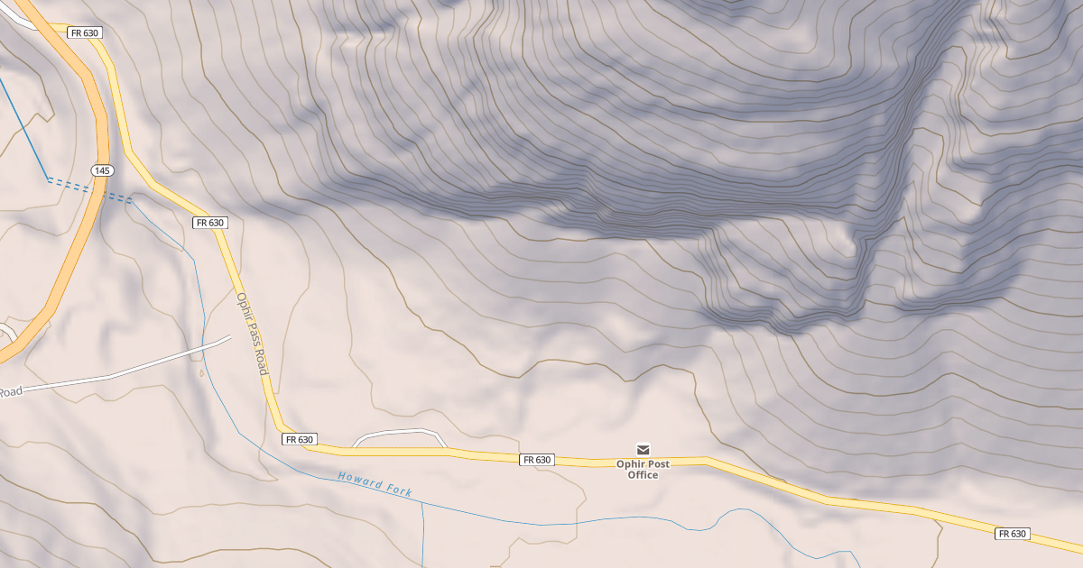 Map preview of OPHIR PASS
