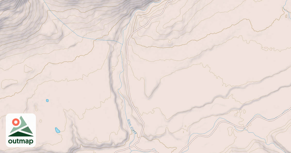 Map of Glen Creek Trail (Road)