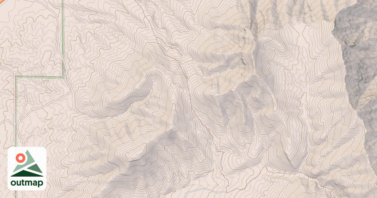 Map of Coffee Peak - Scipio Pass