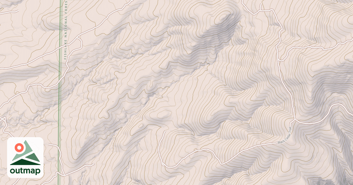 Map of BLACK CEDAR