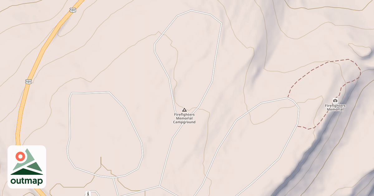 Map of FIREFIGHTERS MEMORIAL CG LOOPB