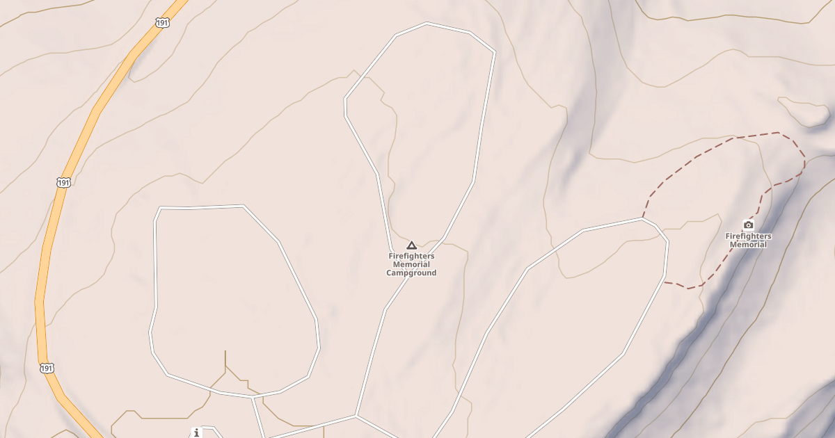 Map preview of FIREFIGHTERS MEMORIAL CG LOOPB